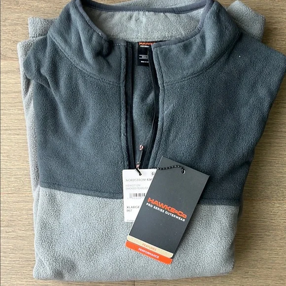 Hawke & Co. Two-Tone Gray Fleece Pullover - Picture 1 of 2